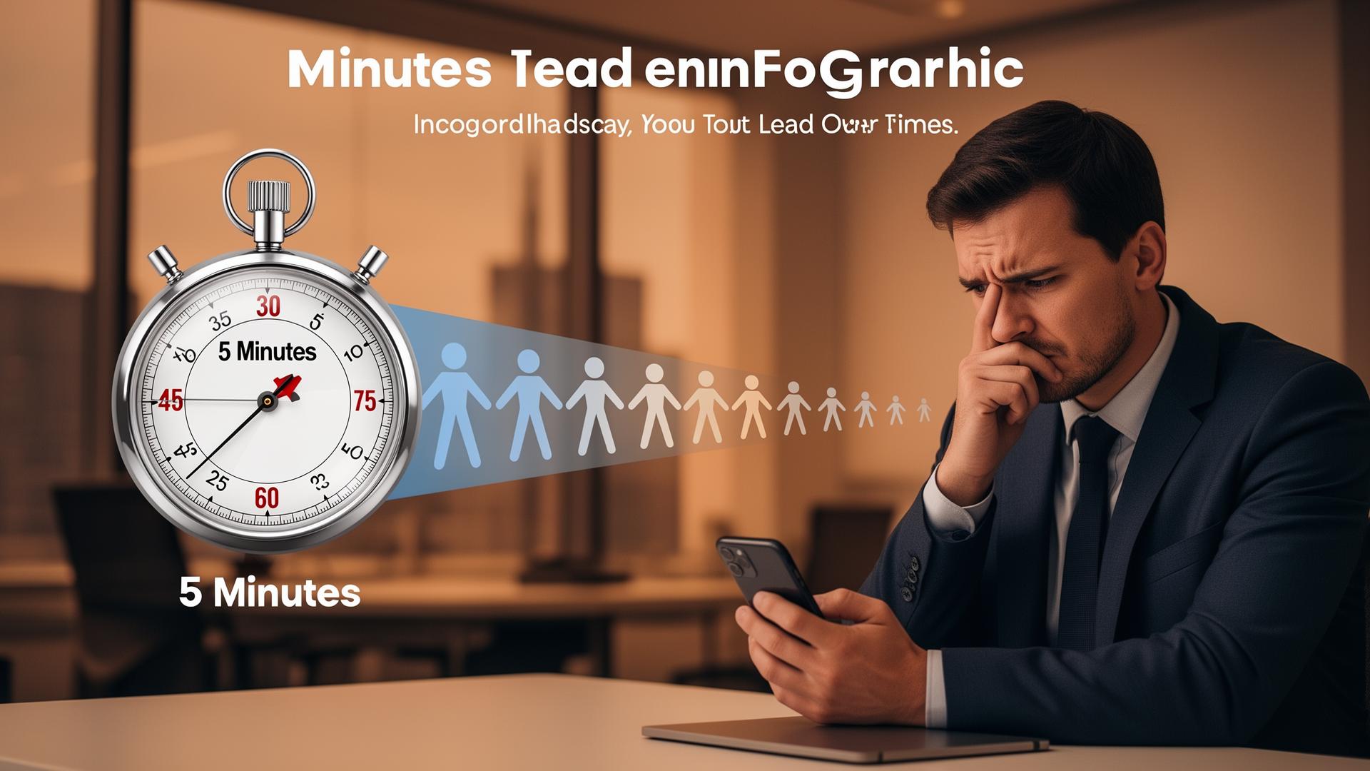 Lead response time decay visualization showing urgency of fast response