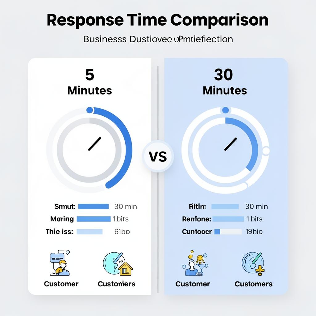 Lead response timeline showing declining interest over time