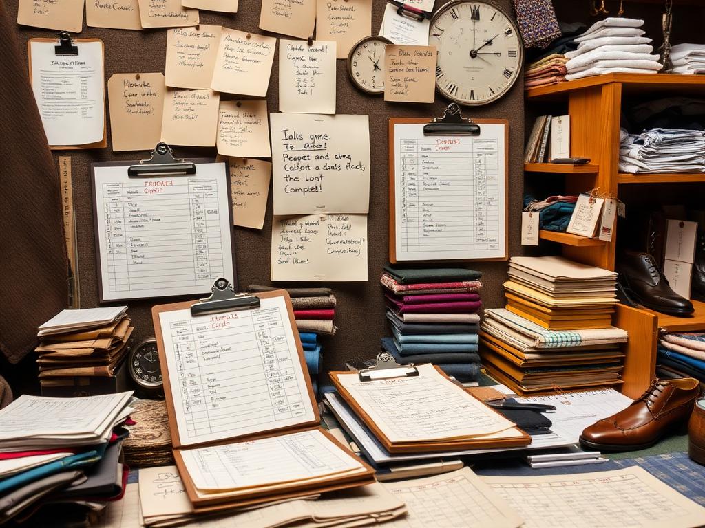 Traditional tailoring business operations before AI automation