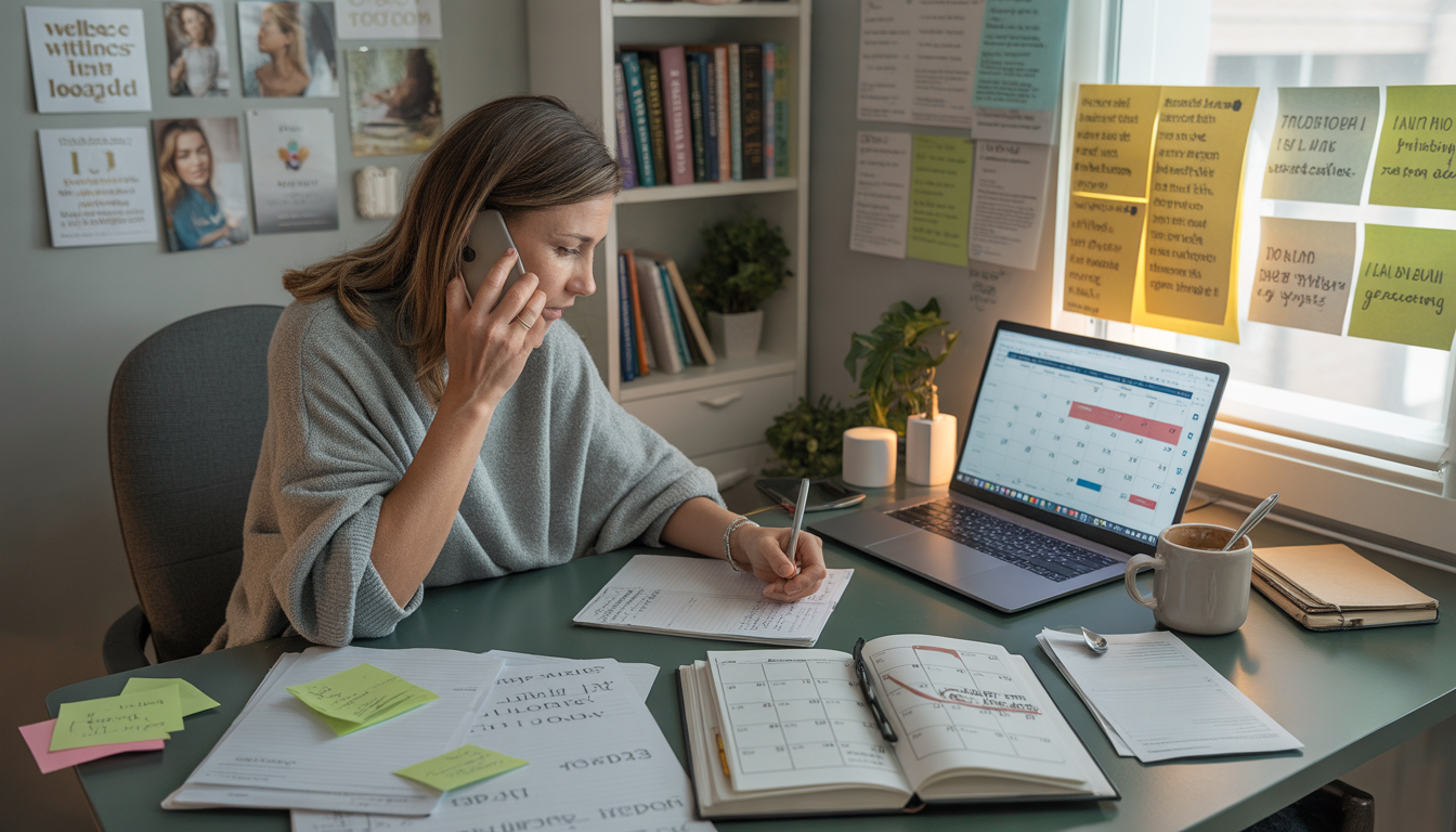 Wellness coach overwhelmed with manual scheduling and paperwork
