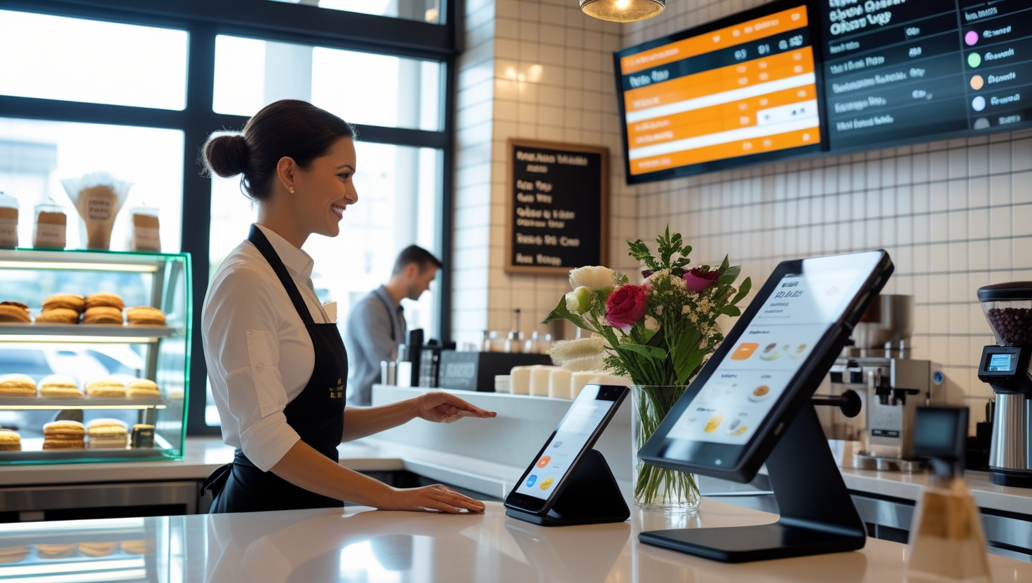 Modern specialty food business with AI-powered ordering and organized operations