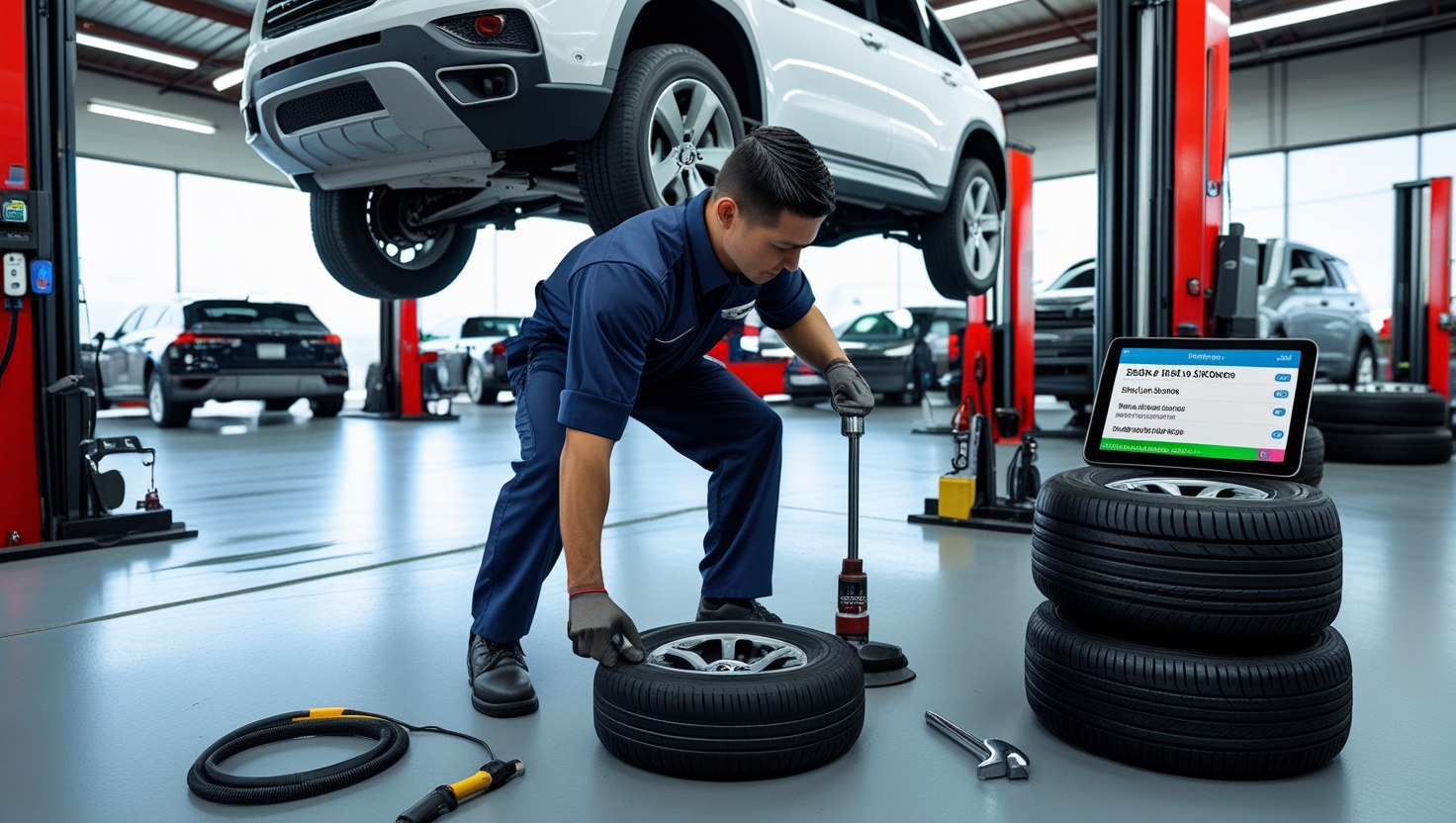 Modern automotive service website with AI-powered booking and management